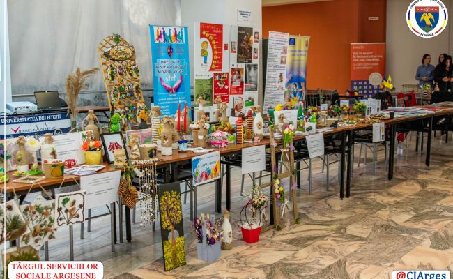 Vicepreședintele Consiliului Județean Argeș, Adrian Bughiu, la deschiderea Târgului Serviciilor Sociale Argeșene