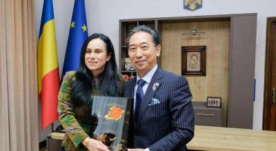 Ministrul Simona Bucura Oprescu, întâlnire cu ambasadorul Japoniei în România