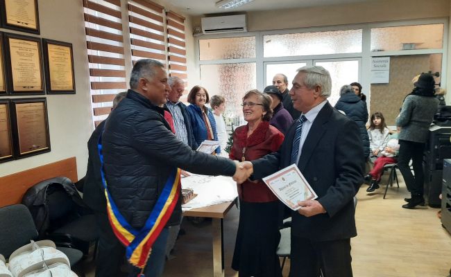 Momente emoţionante la Primăria Oarja