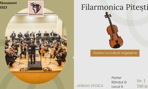 Aceleași prețuri la bilete și abonamente, la Filarmonica Pitești!