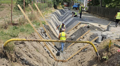 Lucrări la infrastructura rutieră a orașului Ștefănești