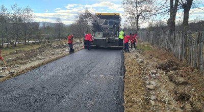 Lucrări de asfaltare în comuna Berevoești