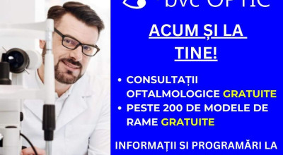 Consultații oftalmologice GRATUITE în comuna Bălilești