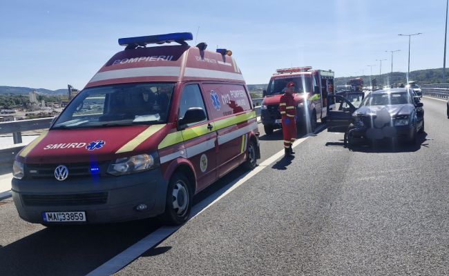 Accident GRAV pe A1! Un COPIL a fost rănit!