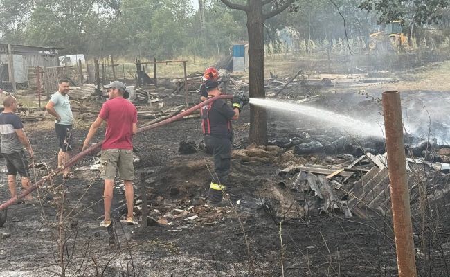 Incendiu de proporții în comuna Lunca Corbului! Prefectul Ioana Făcăleață, mesaj ferm!