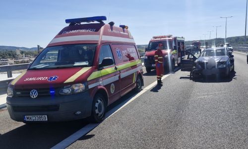 Accident GRAV pe A1! Un COPIL a fost rănit!