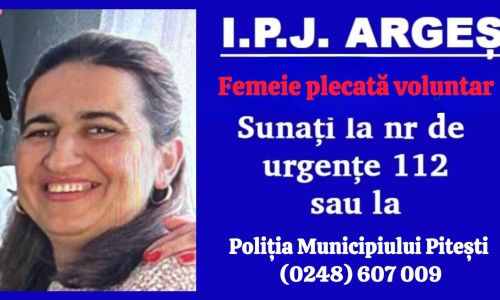 ALERTĂ în Argeș! A plecat de acasă și nu s-a mai întors!