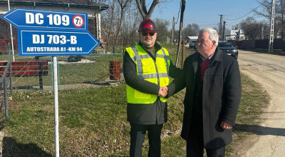 Ion Mînzînă a semnat ordinul de începere a lucrărilor de modernizare a DJ 703B Siliștea - Căteasca