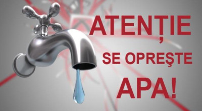 Luni se opreşte apa pe două străzi din Piteşti