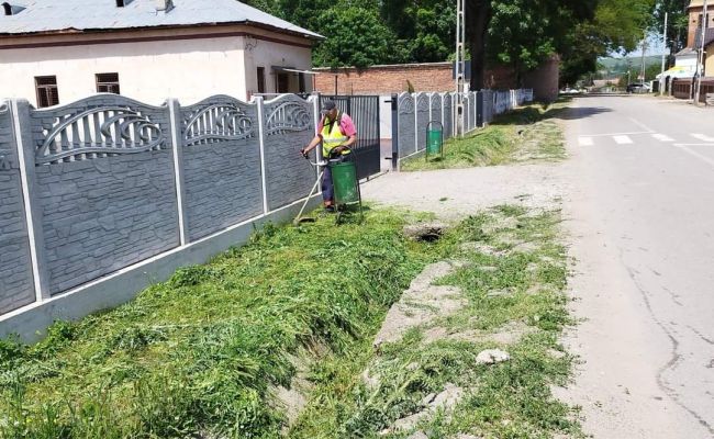 La Ștefănești sunt efectuate lucrări de salubrizare și întreținere a domeniului public