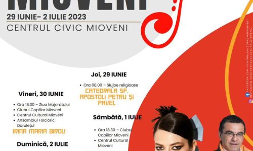 Trei zile de sărbătoare la Mioveni