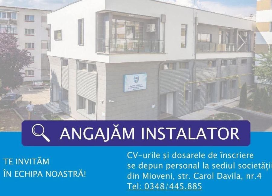 Servicii Edilitare pentru Comunitate ANGAJEAZĂ