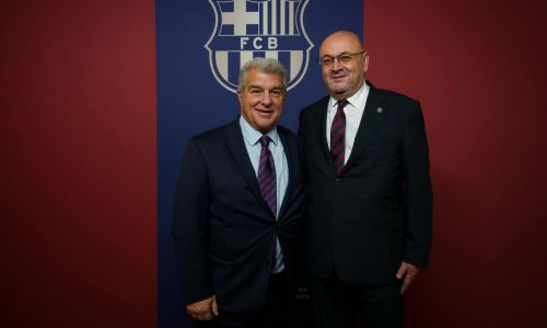 Ion Mînzînă, întâlnire cu președintele FC Barcelona, Joan Laporta!