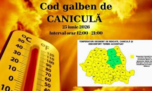 Cod GALBEN de CANICULĂ în Argeș! ISU ARGEȘ, informații importante
