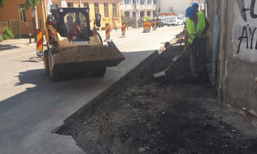 Lucrări de reabilitare a străzii Egalităţii din Piteşti