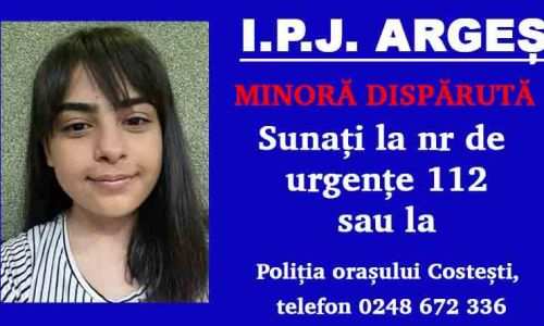 Minoră din Argeș, căutată de Poliție