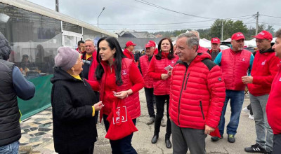 Ministrul Simona Bucura-Oprescu și echipa PSD, din nou în mijlocul gospodarilor de pe Valea Râului Doamnei