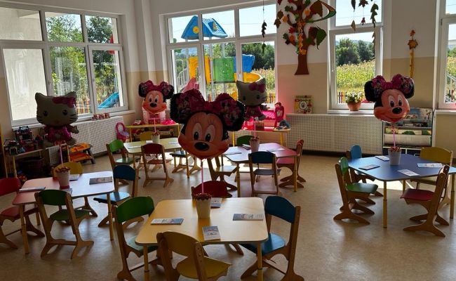 O grădiniţă a fost inaugurată la Mihăeşti cu prilejul începerii noului an şcolar