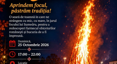 Seară magică în comuna Bradu! Va fi aprins Focul lui Sumedru!