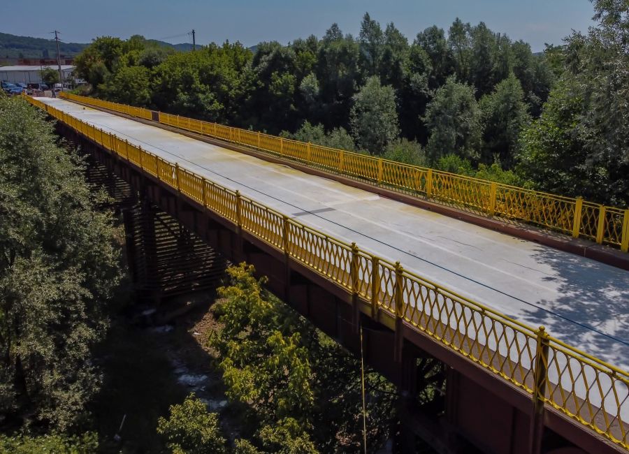 Se reia circulația pe podul peste râul Argeș, de pe DJ 703H, Valea Danului
