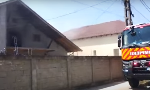 VIDEO! ACUM! Incendiu PUTERNIC în Argeş