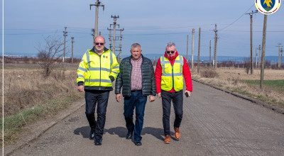 Ion Mînzînă, preşedintele CJ Argeş, pe şantierul DJ503