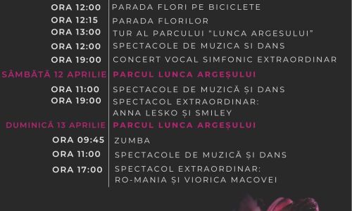 Piteștiul este gata de sărbătoare! Programul Simfoniei Lalelelor!