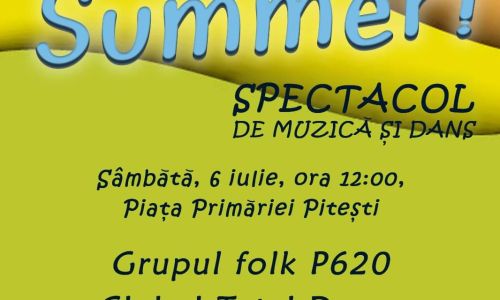 Spectacol inedit în Piața Primăriei din Pitești
