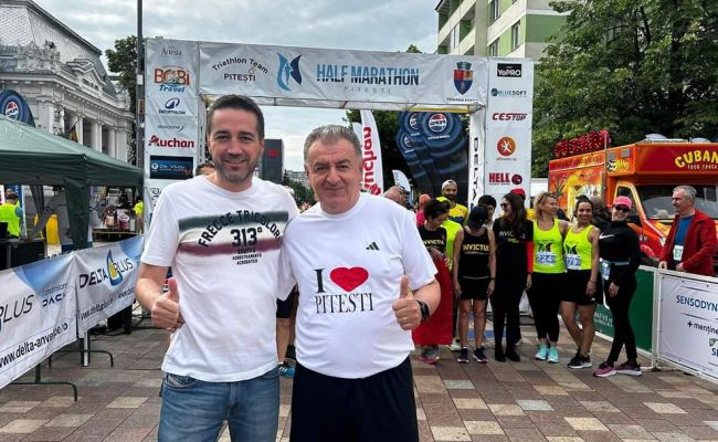 Primarul Cristian Gentea a luat parte la Pitești Half Marathon