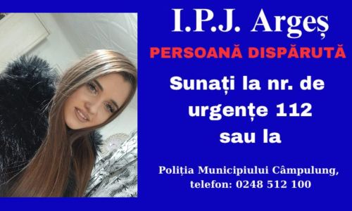 Adolescentă din Argeș, DISPĂRUTĂ!