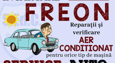 Stație pentru încărcare freon, reparații și verificare instalație AC