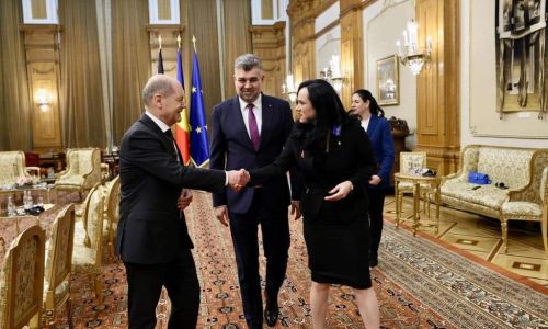 Simona Bucura Oprescu, întâlnire cu Olaf Scholz, cancelarul Germaniei