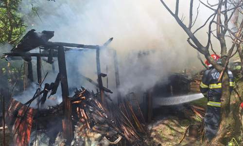 Incendiu într-o gospodărie din Argeş