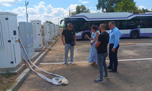 Lucrări finalizate la staţiile de încărcare a autobuzelor electrice