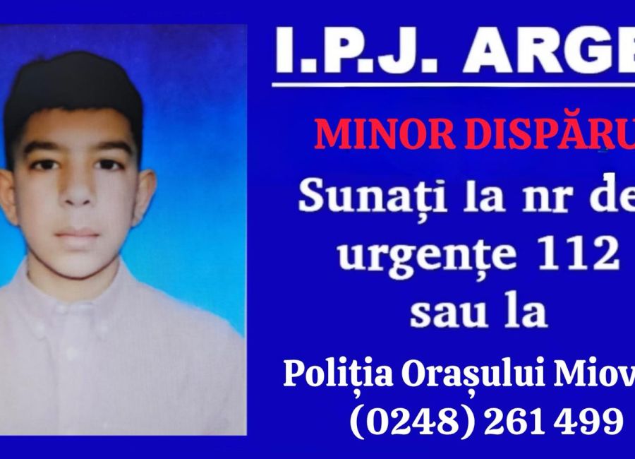 Un copil din Argeș a DISPĂRUT