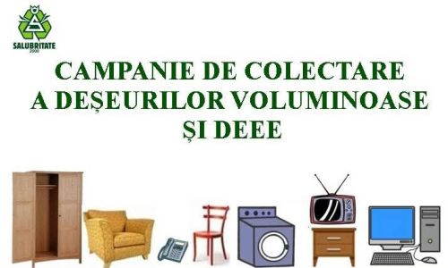 Săptămâna aceasta are loc campania de colectare GRATUITĂ a deșeurilor voluminoase și DEEE, în Pitești!