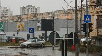 Nou semafor cu buton pe strada Exerciţiu din Piteşti