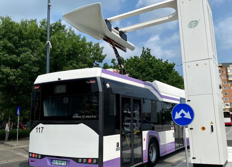 Încă trei stații de încărcare a autobuzelor electrice au fost recepționate în Pitești