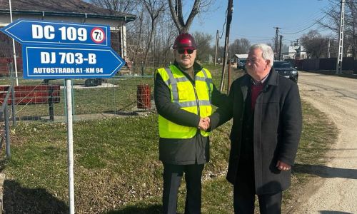 Ion Mînzînă a semnat ordinul de începere a lucrărilor de modernizare a DJ 703B Siliștea - Căteasca