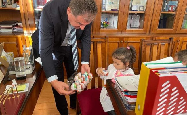 11 preșcolari s-au întâlnit cu primarul Cristian Gentea