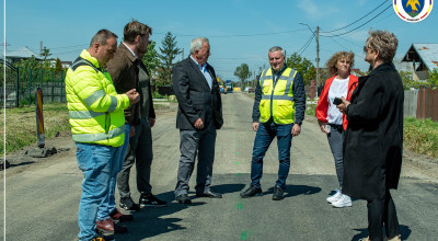 Vizită de lucru pe șantierul Drumului Județean 702G