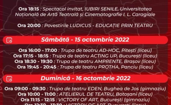Începe o nouă ediție a Festivalului Național de Teatru Ludicus