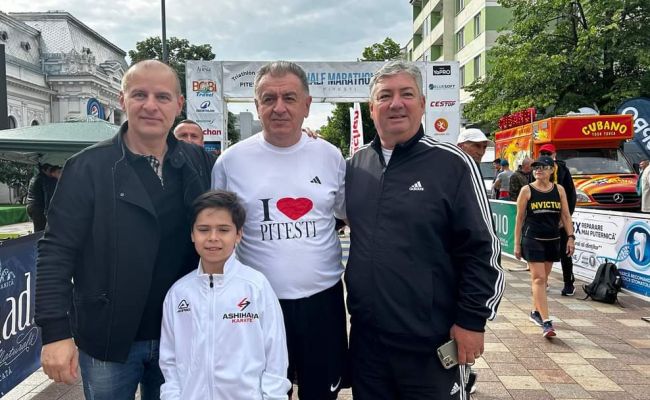 Primarul Cristian Gentea a luat parte la Pitești Half Marathon