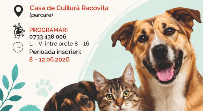 Campanie de sterilizări GRATUITE în Mioveni!