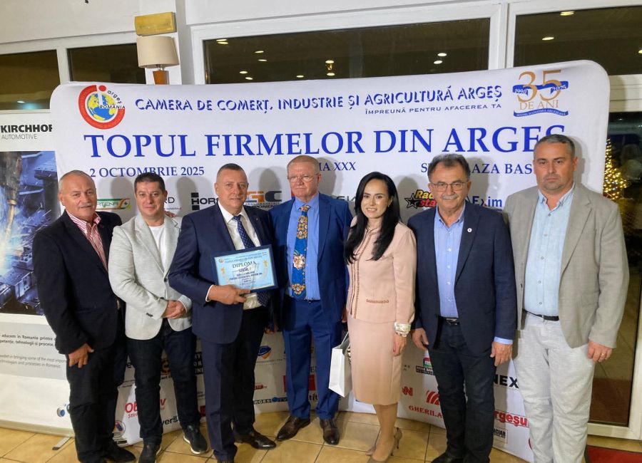 Servicii Edilitare pentru Comunitate Mioveni, distincție în cadrul Galei "Topul Firmelor din Argeș"
