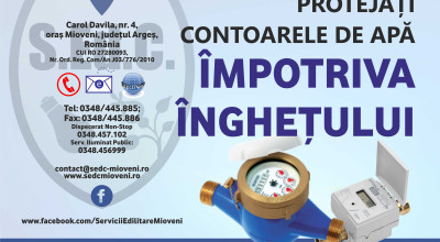 Protejați contoarele în sezonul rece
