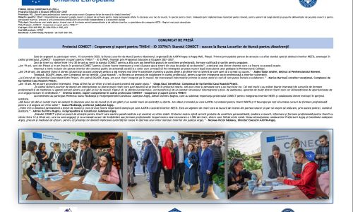 Proiectul CONECT - Cooperare și suport pentru TINEri! - ID 337967: Standul CONECT - succes la Bursa Locurilor de Muncă pentru Absolvenți!