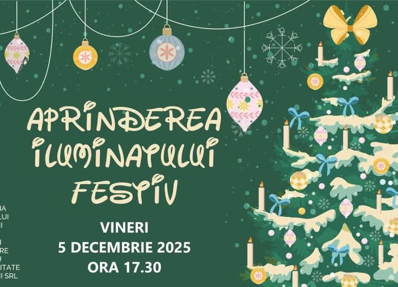 Iluminatul festiv va fi aprins la Mioveni pe 5 decembrie!