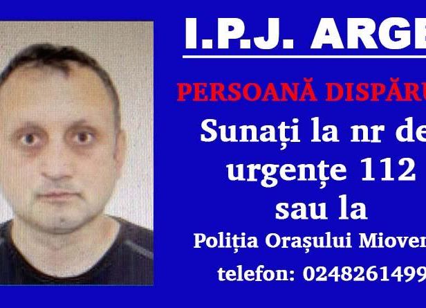Un bărbat din Argeș a DISPĂRUT! Este căutat de Poliție
