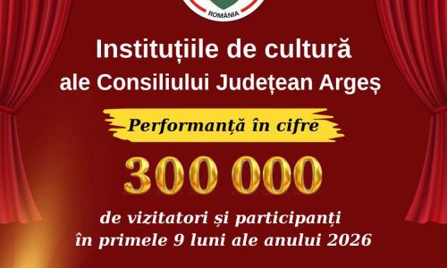 Instituțiile de cultură ale Consiliului Județean Argeș, cifre impresionante!